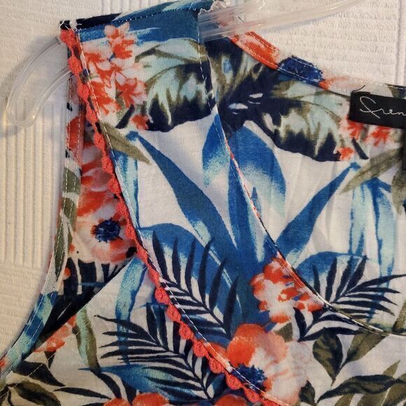French Laundry Top Plus Womens 3X Tropical floral sleeveless Lightweight Beachy - Picture 5 of 11